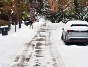 Wintry January pushes city's public works crews